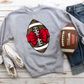 Football Bow Sweatshirt-CUSTOMIZE ME