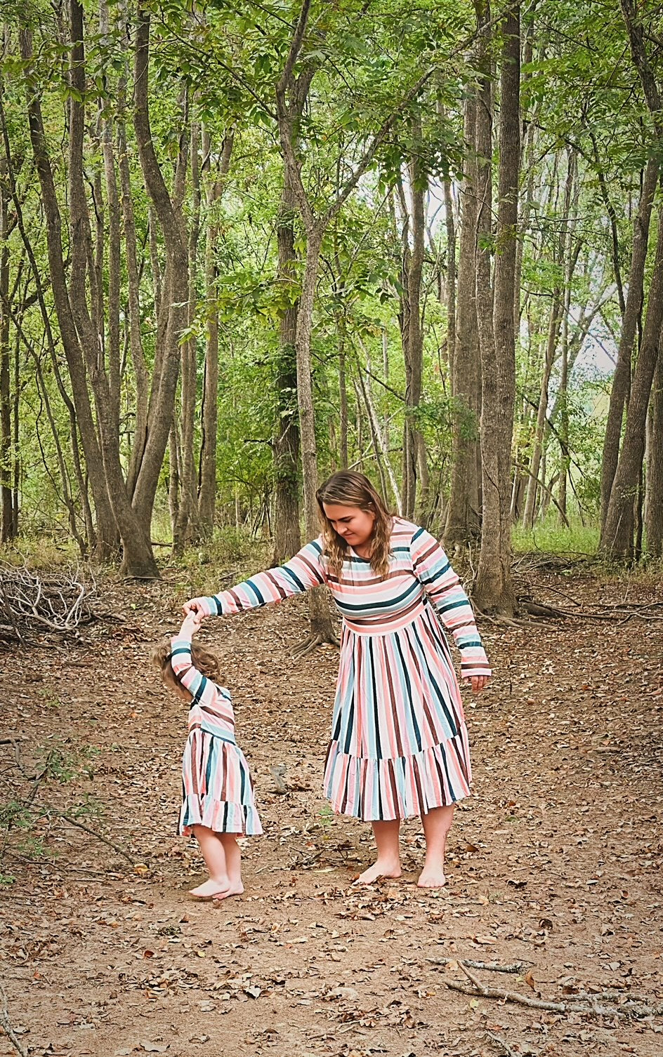 Mama & Me- Fall Stripe Dress