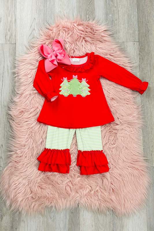 Red Trio Tree Pant Set