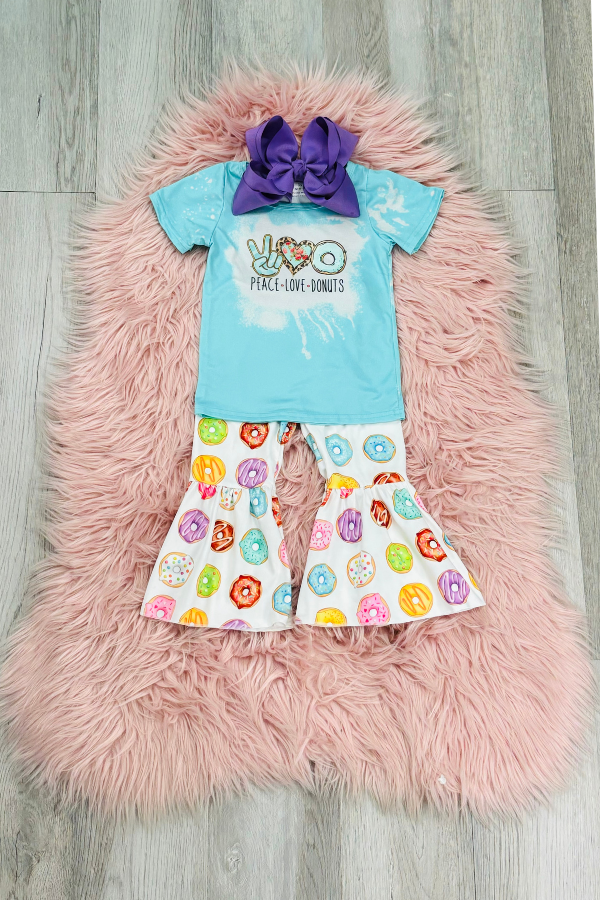 Peace Love & Donuts Pant Set