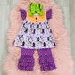 Purple Polka Dot Halloween Pant Set