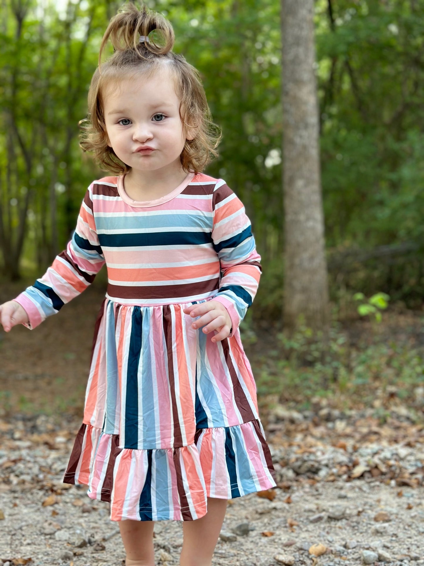 Mama & Me- Fall Stripe Dress