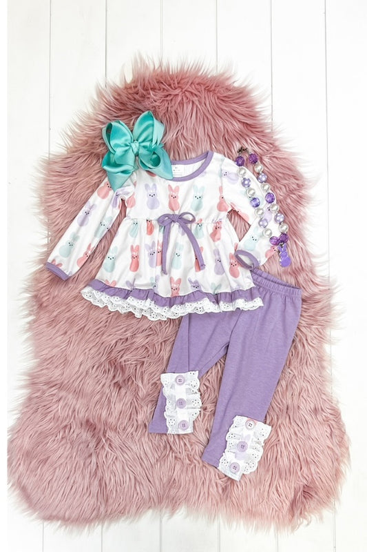 Lavender Peeps Pant Set