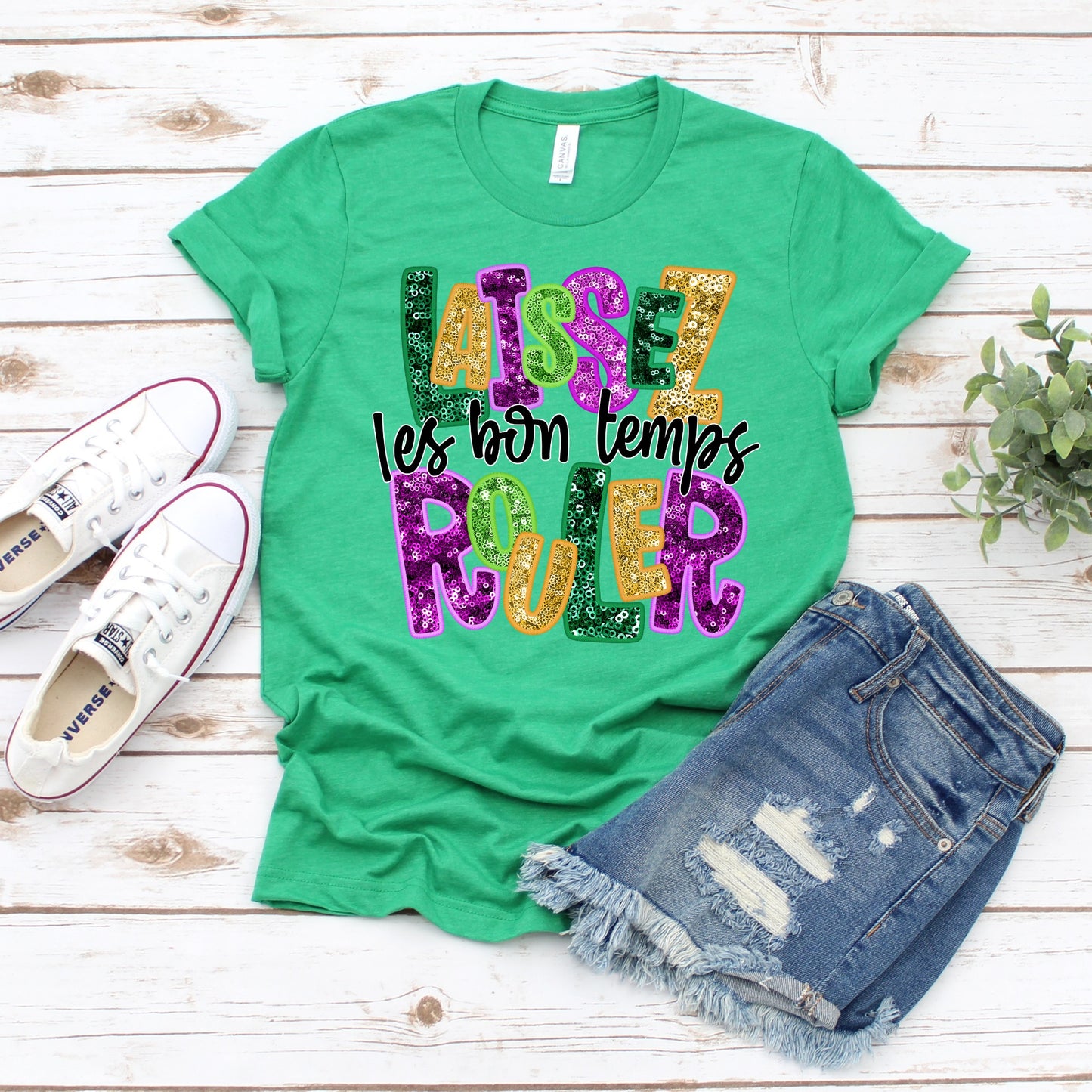 Laissez Les Bon Temps Rouler Shirt-2 COLORS