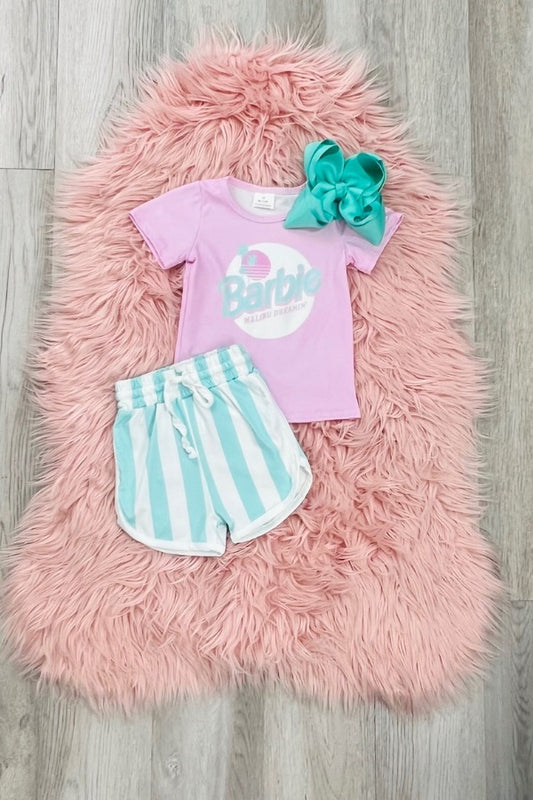 Malibu Barbie Short Set