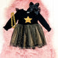 Black & Gold Star Tutu Dress