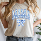 Blue Floral Mama Shirt