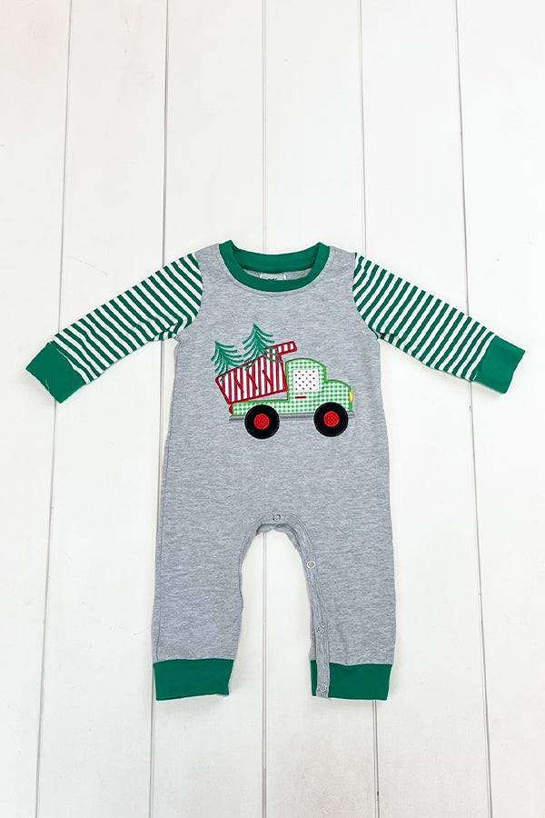 Christmas Dump Truck Romper