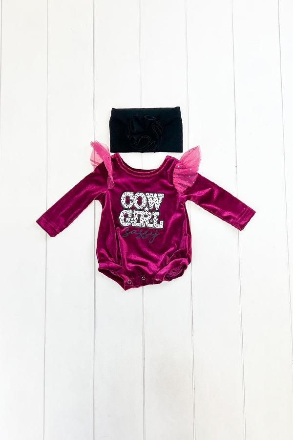 Velvet Cowgirl Onesie