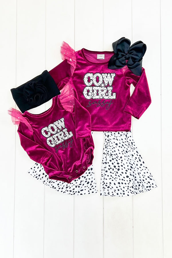 Velvet Cowgirl Onesie