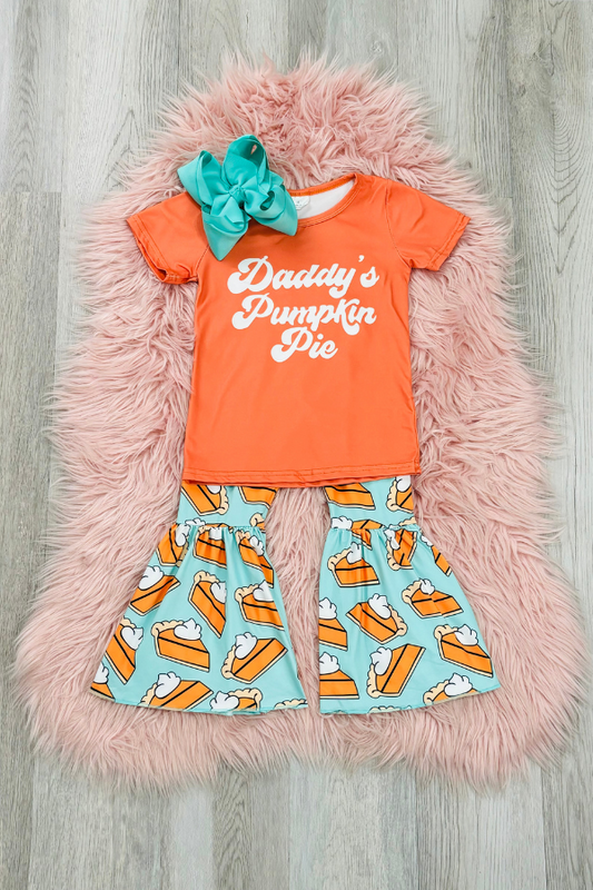 Daddy's Pumpkin Pie Bell Pant Set