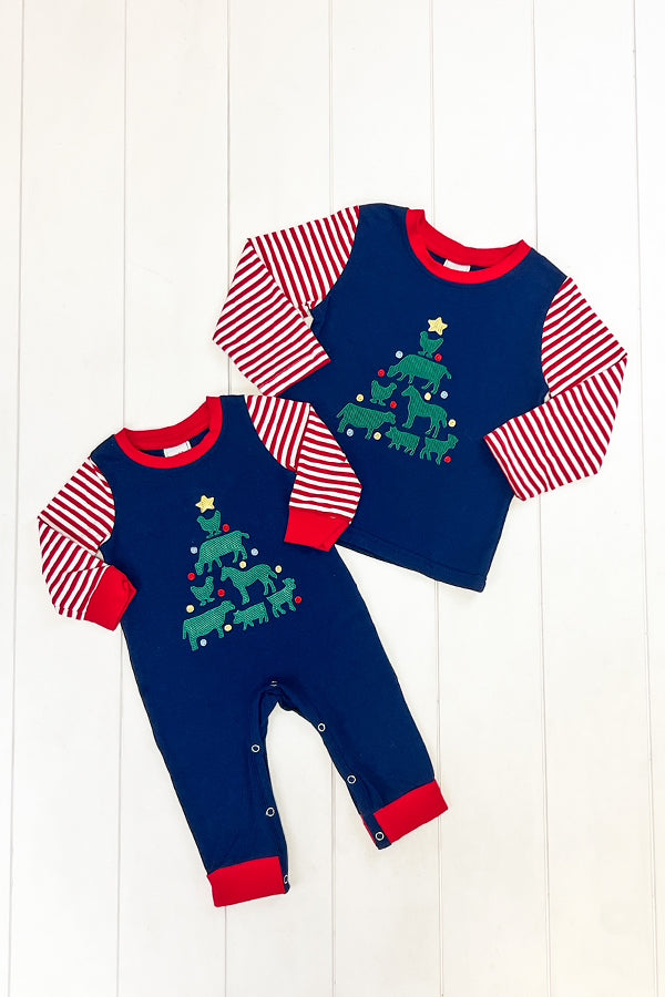 Christmas On The Farm Romper