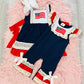 Exclusive Navy Flag Romper