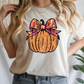 Fall Glitter Coquette Pumpkin