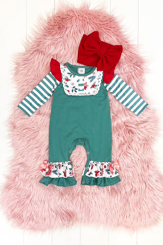 Winter Holly Romper