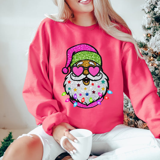 Pink Santa Sweater