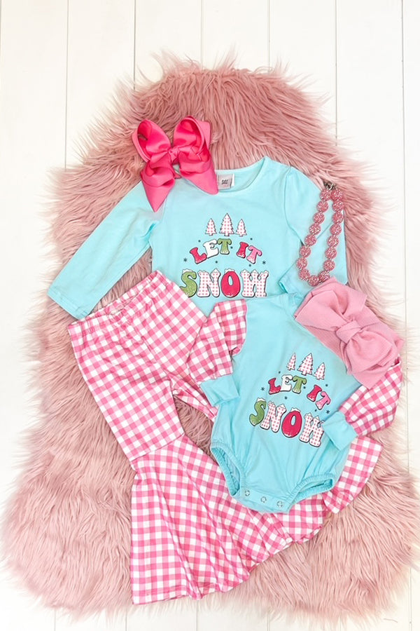 Let it Snow Bubble Romper