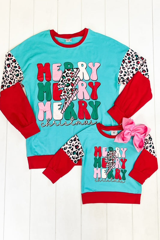 Mama & Me- Merry Christmas Bolt Top