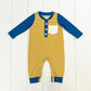 Blue & Yellow Pocket Romper