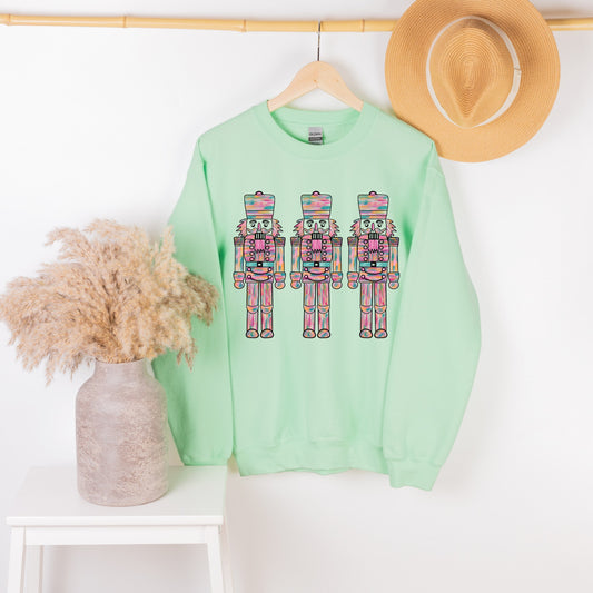 Mint Nutcracker Sweater