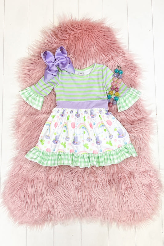 Lime & Lavender Lucky Charm Dress