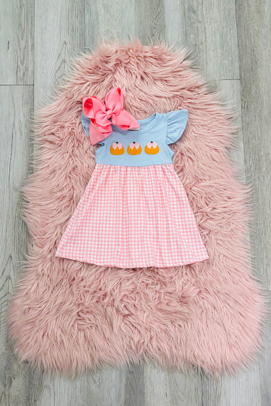 Light Blue & Pink Pumpkin Dress