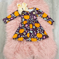 Plum Pumpkin Floral Dress