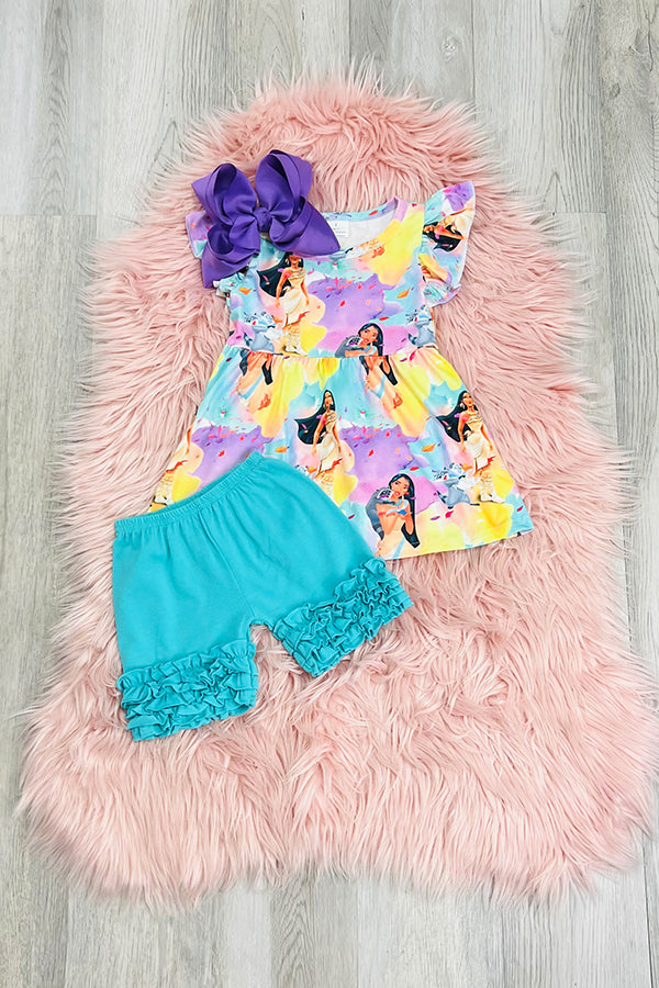 Watercolor Princess Short Set