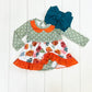 Sage Polka Dot Pumpkin Romper