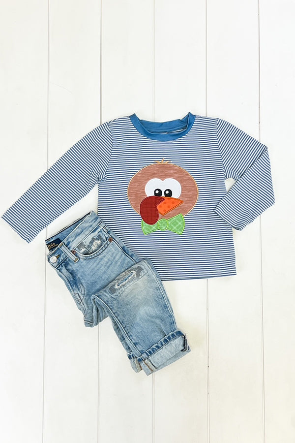 Blue Stripe Turkey Shirt