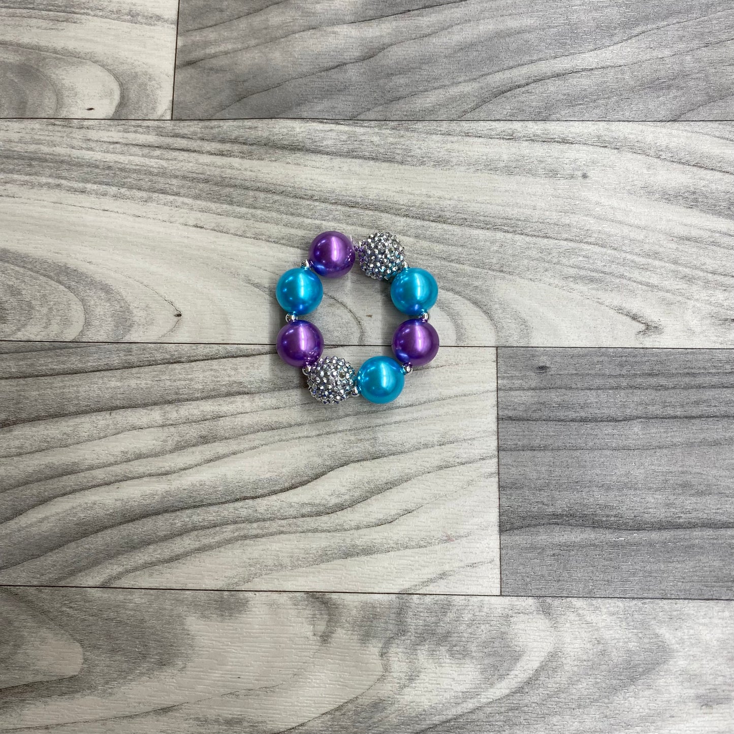 Purple, Turquoise & Silver Bracelet