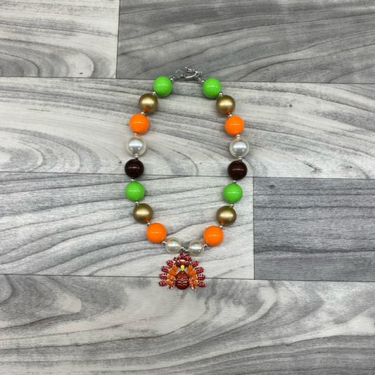 Lime & Orange Turkey Necklace