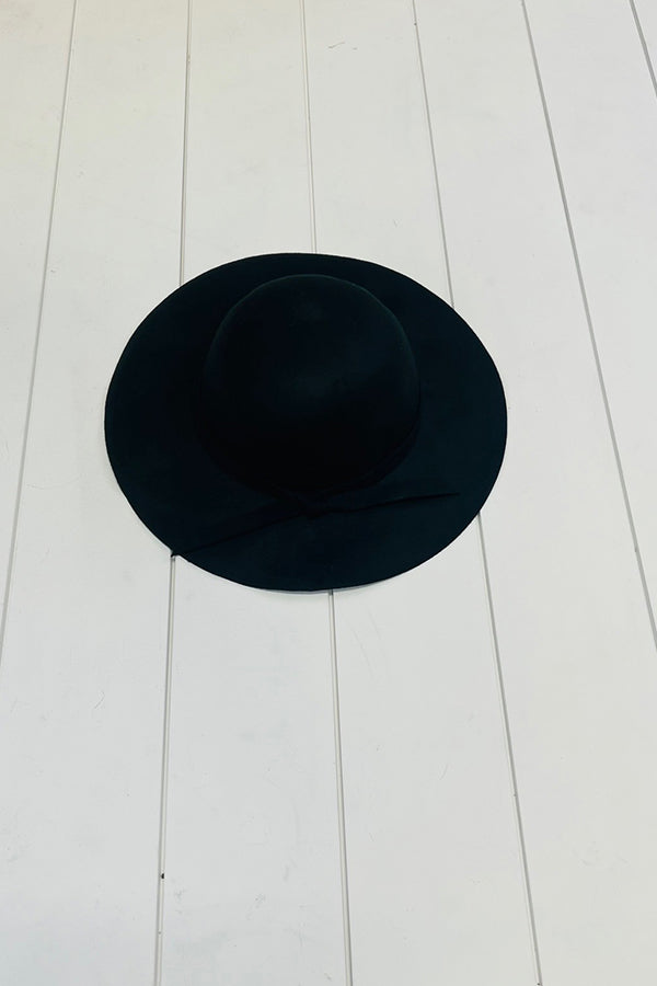 Black Floppy Hat